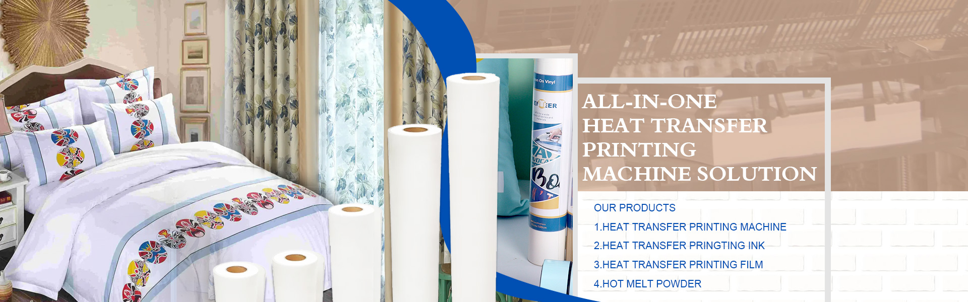 Warmteoverdracht papier, sublimatiepapier, digitaal printerpapier,Suzhou Huarong Paper Products Co., Ltd